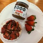 Brownie con frutillas