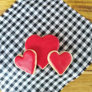 Cookies  en forma de corazón x3