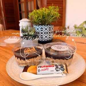 Charlotte de dulce de leche